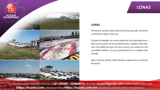 Lonas De 14 X 36 Metros Fortoflex 600 De Espectacular 13 Oz