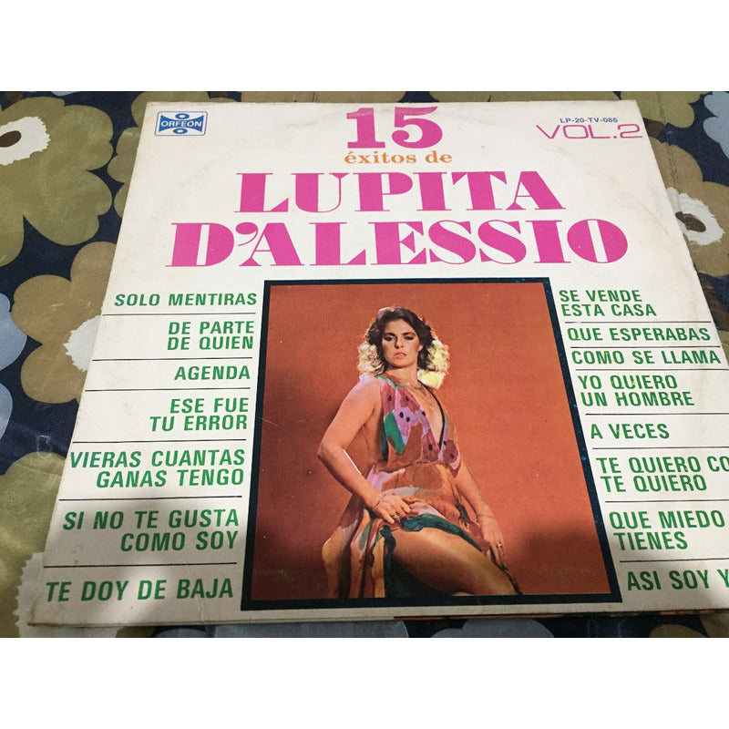 Lps Acetato 15 Autenticos Exitos Lupita D`alessio