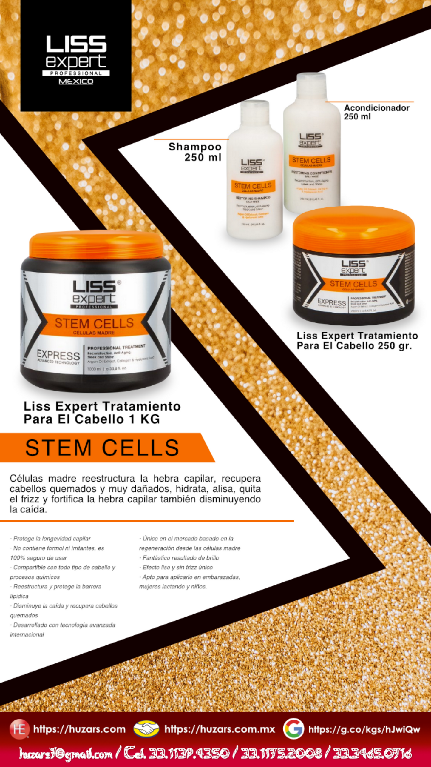 LISS EXPERT TRATAMIENTO DEL CABELLO PARA MUJERES Y HOMBRES